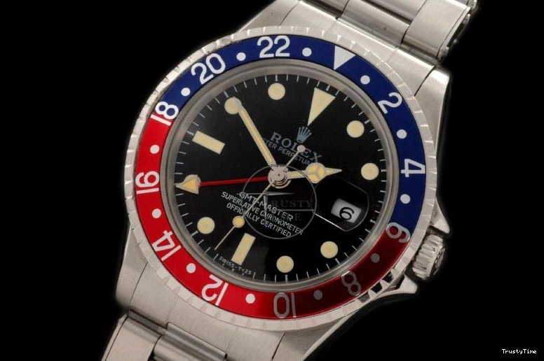 0504 Resilient ROLGMT016A – Vintage GMT SS Blue Red Bezel Swiss Eta 2836- 969